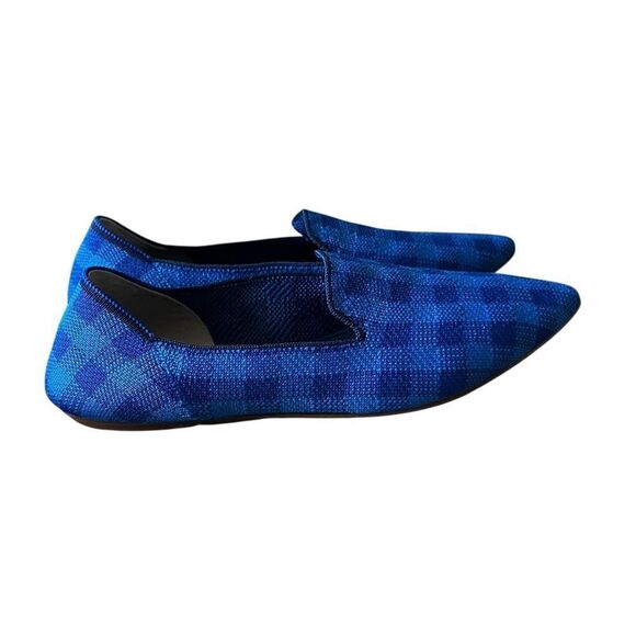Rothy’s Limited Edition Lazuli Gingham Pointed Loafer Flat Slip-On - Picture 5 of 9